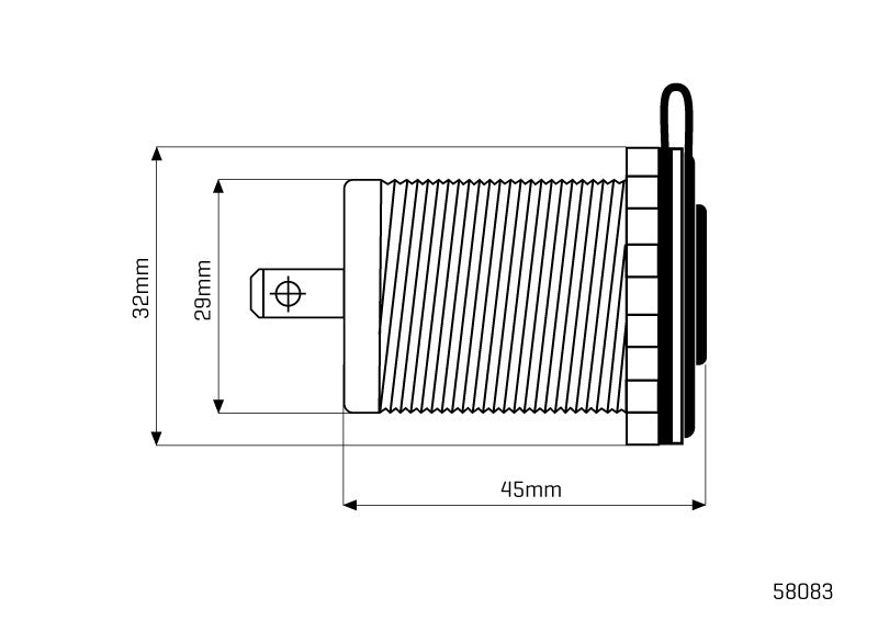 Beépített aljzat 12V 24V – kép 2