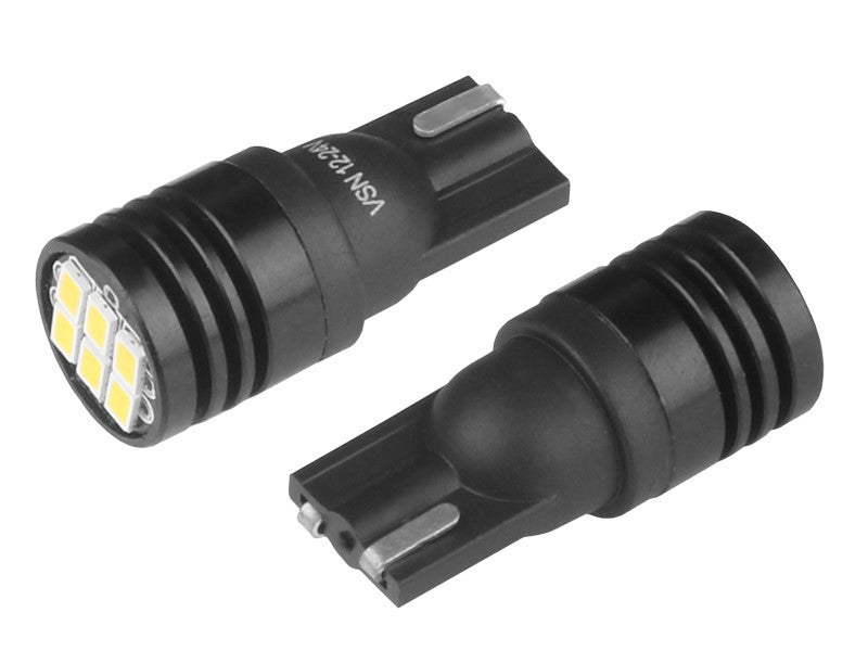 Izzó VISION W5W T10 1224V 6x 3020 SMD Ultra Bright LED nem poláris fehér 2 db – kép 2