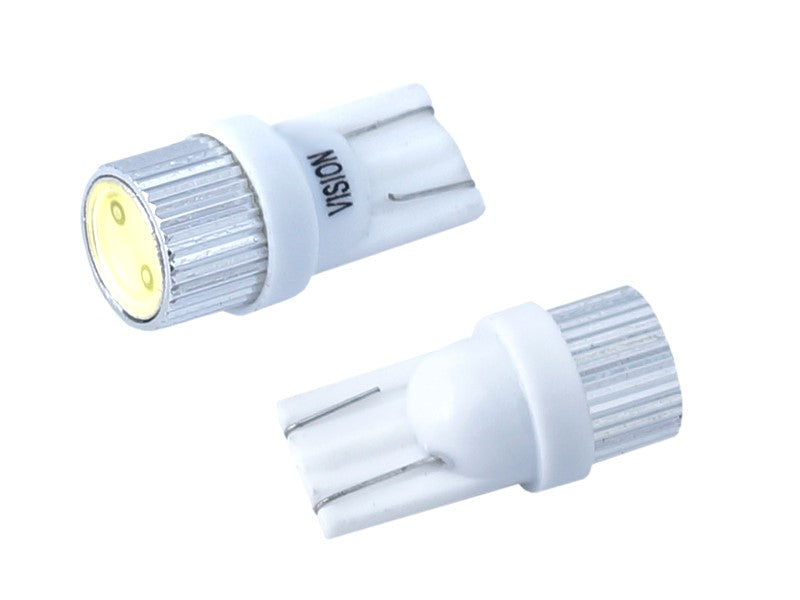 Izzó VISION W5W T10 24V 1x HP LED alumínium izzótartó fehér 2 db – kép 2