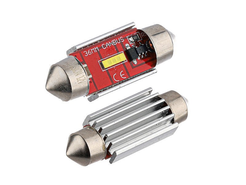 Izzó VISION Festoon SV85 36mm 1224V 1x 1860 SMD LED nem poláris CANBUS fehér 2 db – kép 2