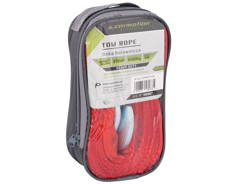 Vontatókötél PGW 5500 kg ig kampókkal 4 m Heavy Duty – kép 2