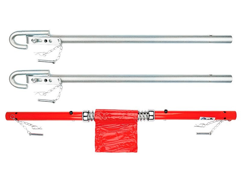 Merev vonóhorog, TÜV GS, 180 cm, rugóval, 3T
