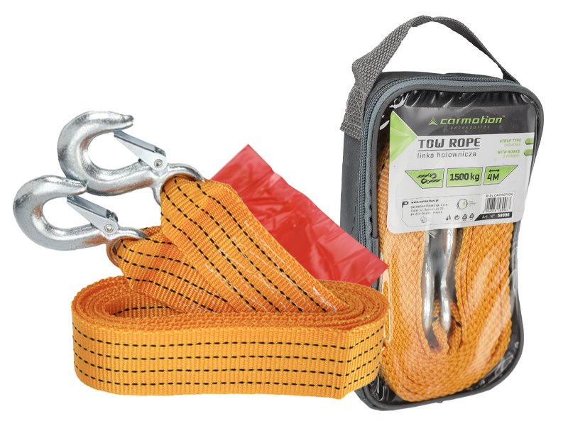 Vontatókötél PGW 1500 kg ig 4 m es kampókkal – kép 2