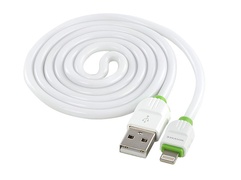 WAYME töltő és szinkronizáló kábel 100 cm szilikon kerek USB> Lightning – kép 2