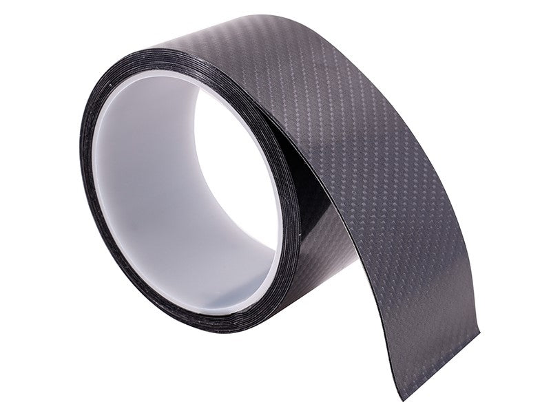 Védő dekorációs szalag 50 mm x 3 m CARBON szerkezetű fekete színű – kép 2