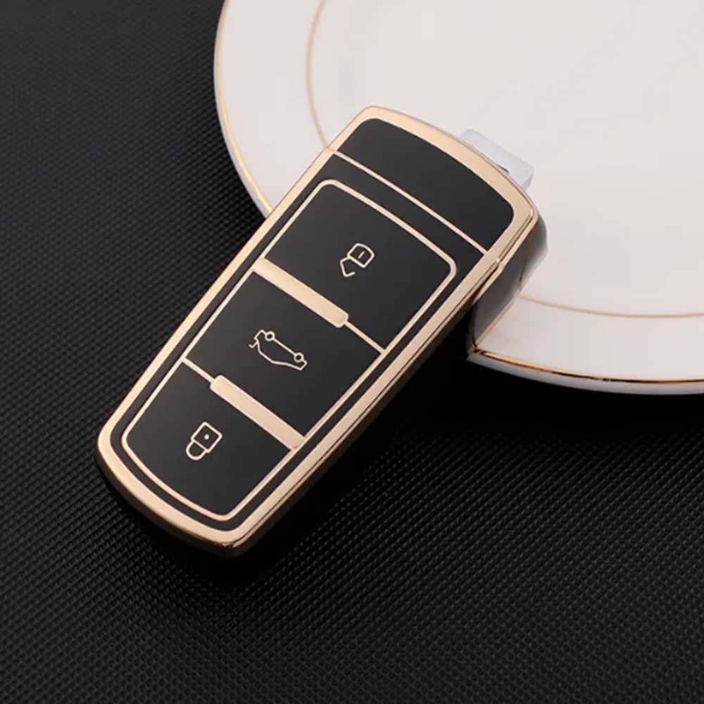 VW 3 gombos TPU kulcstok több színben