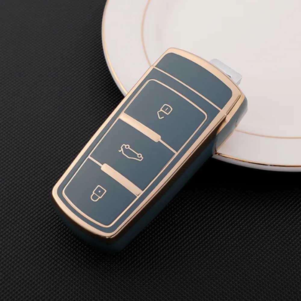 VW 3 gombos TPU kulcstok több színben