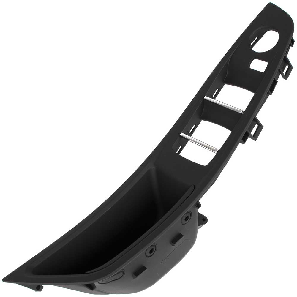 BMW 5 F10/F11 bal első ajtóbehúzó borítás (fekete, 1 lyukas) 2009-2017