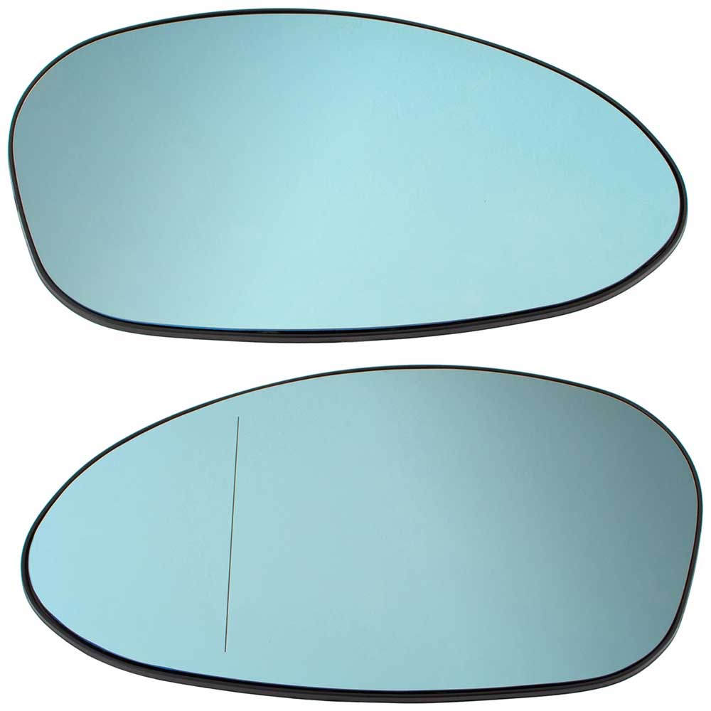 BMW 3 E90/E91/E92/E93 visszapillantó tükörlap szett (fűtött, kék) 2004–2008