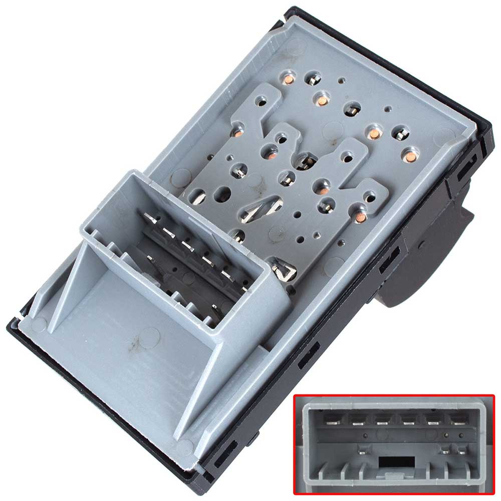 Fiat Grande Punto bal oldali elektromos ablakemelő kapcsoló (2 gombos)