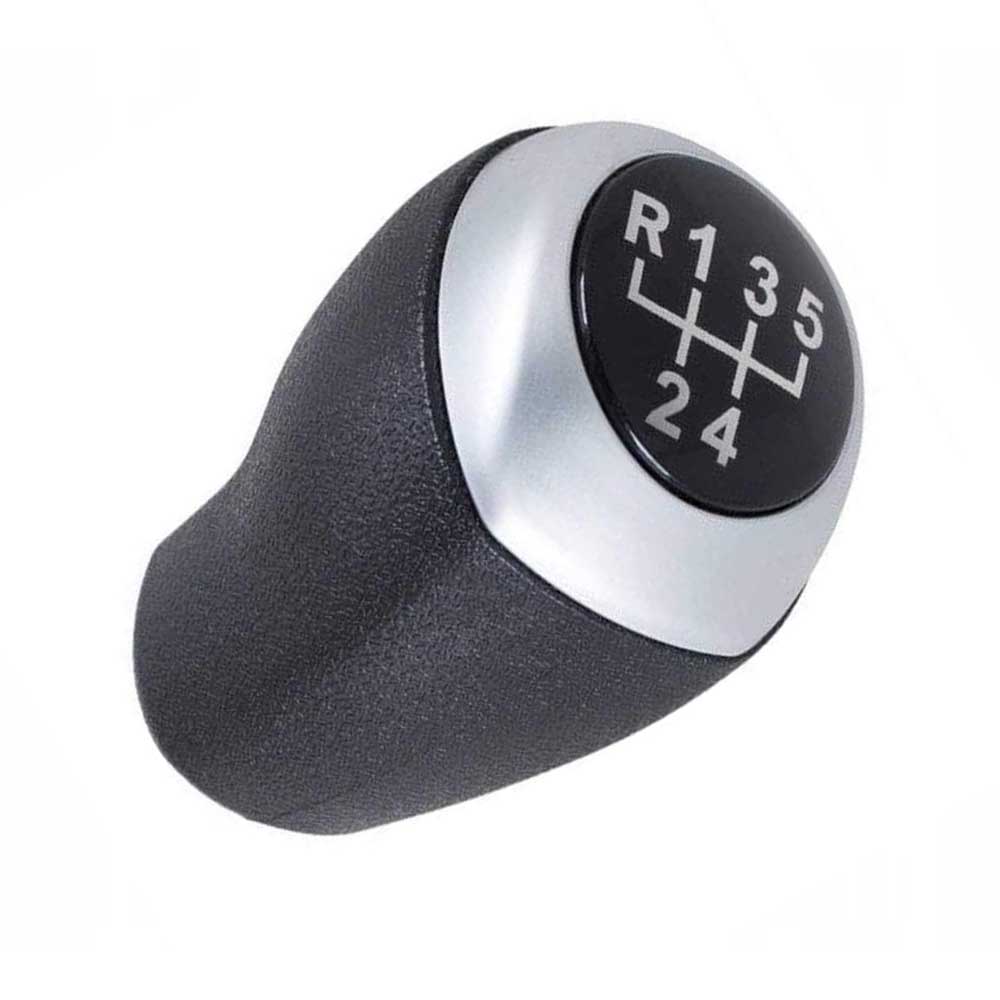 Fekete színű, 5 sebességes Hyundai váltógomb. Fekete színű számlappal, ezüst számlapkerettel.