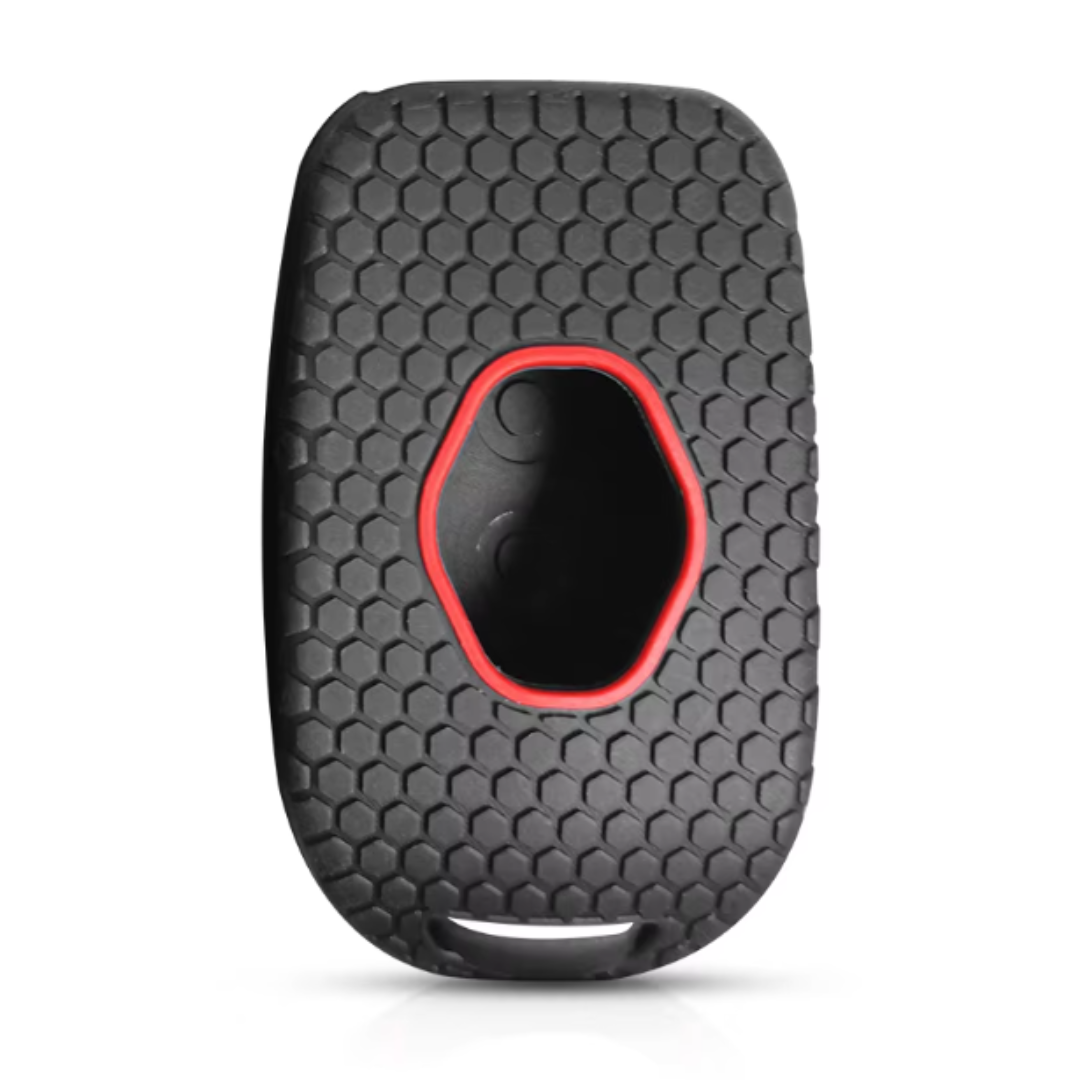 Renault 2 gombos szilikon tok Fekete-Piros