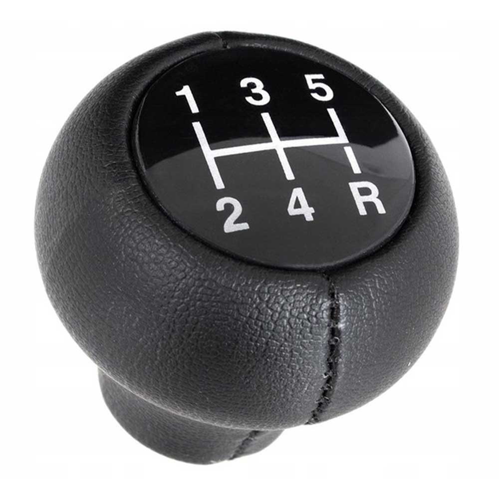Fekete színű, bőrözött 5 sebességes Saab váltógomb. 5 fokozatos, fekete színű számlappal.