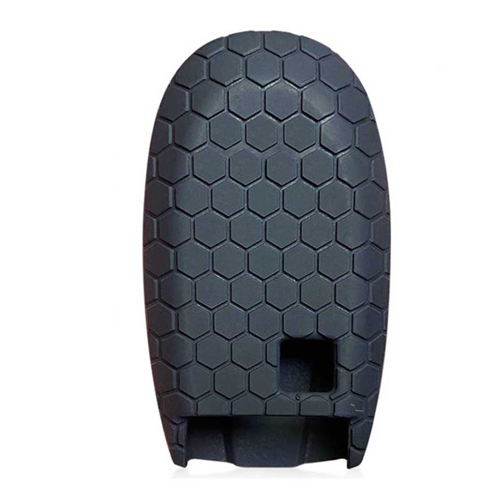 Fekete színű, 2 gombos Suzuki kulcs szilikon tok hátulja.