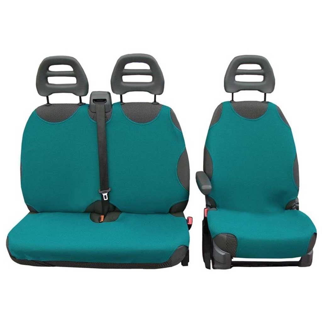 Zöld furgon, kisteherautó üléshuzat. 3 részes trikó.