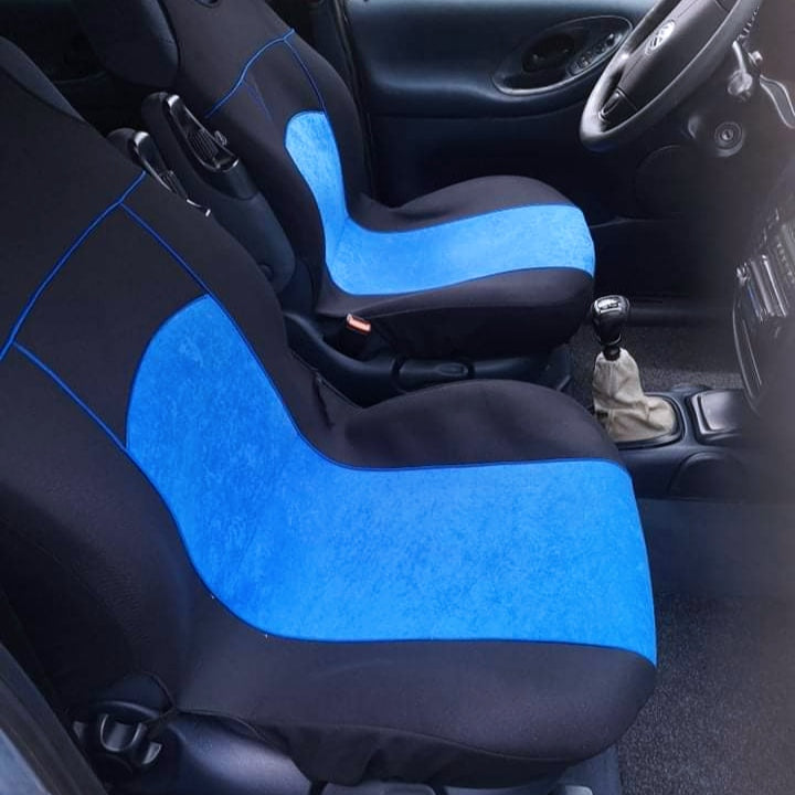 Univerzálny modrý poťah na sedadlo trikó Tuning 100%