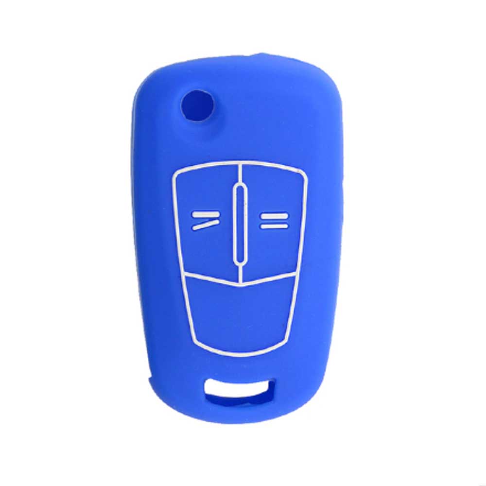 Opel 2 gombos szilikon tok - Kék