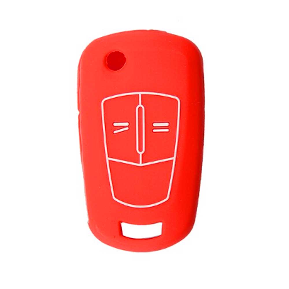 Opel 2 gombos szilikon tok - Piros