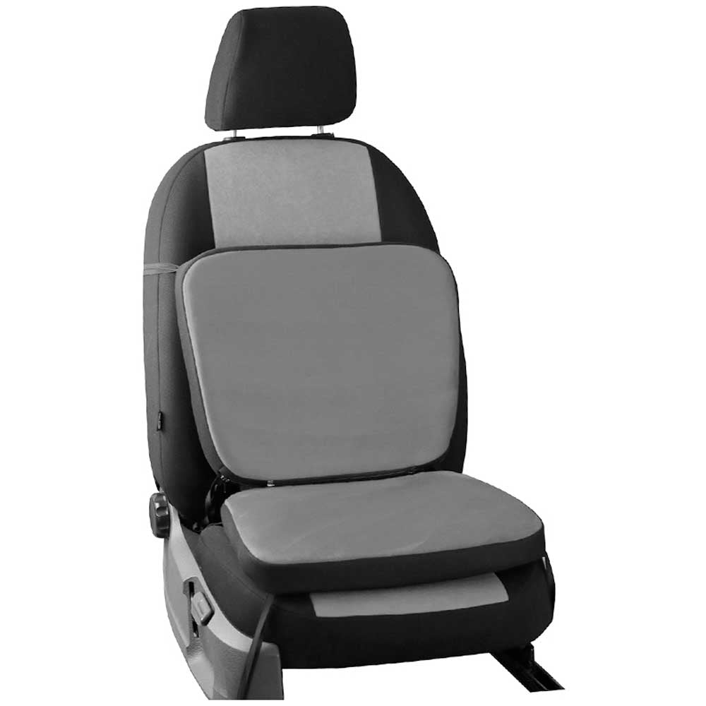 Ülésmagasító párna szett szürke színben, alkantara anyagból