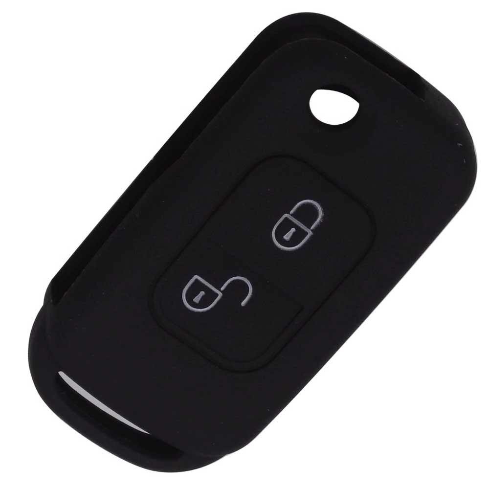 Mercedes Benz kulcs szilikon tok fekete