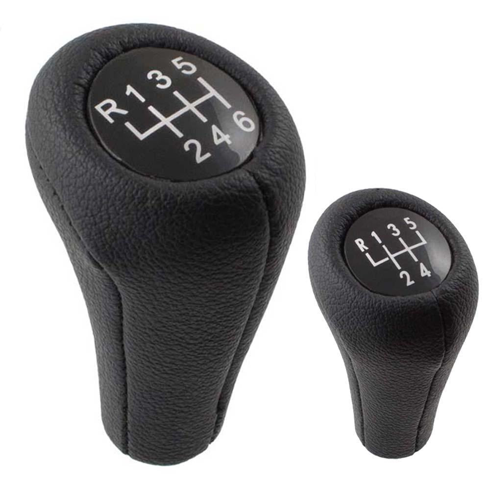 Fekete színű, bőrözött 5 és 6 sebességes BMW váltógomb. 5 és 6 fokozatos, fekete színű számlappal.