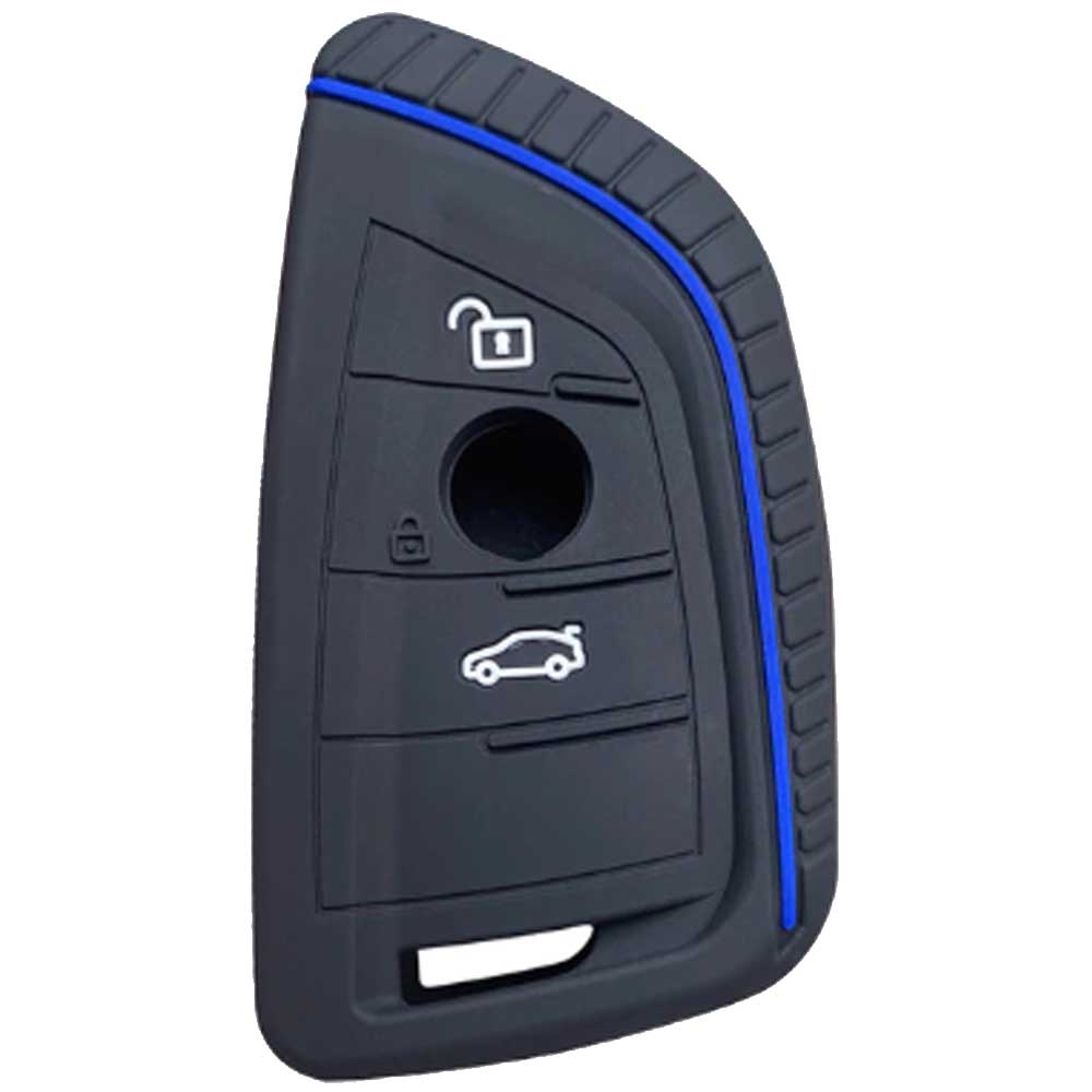 BMW 3 gombos szilikontok kék színben