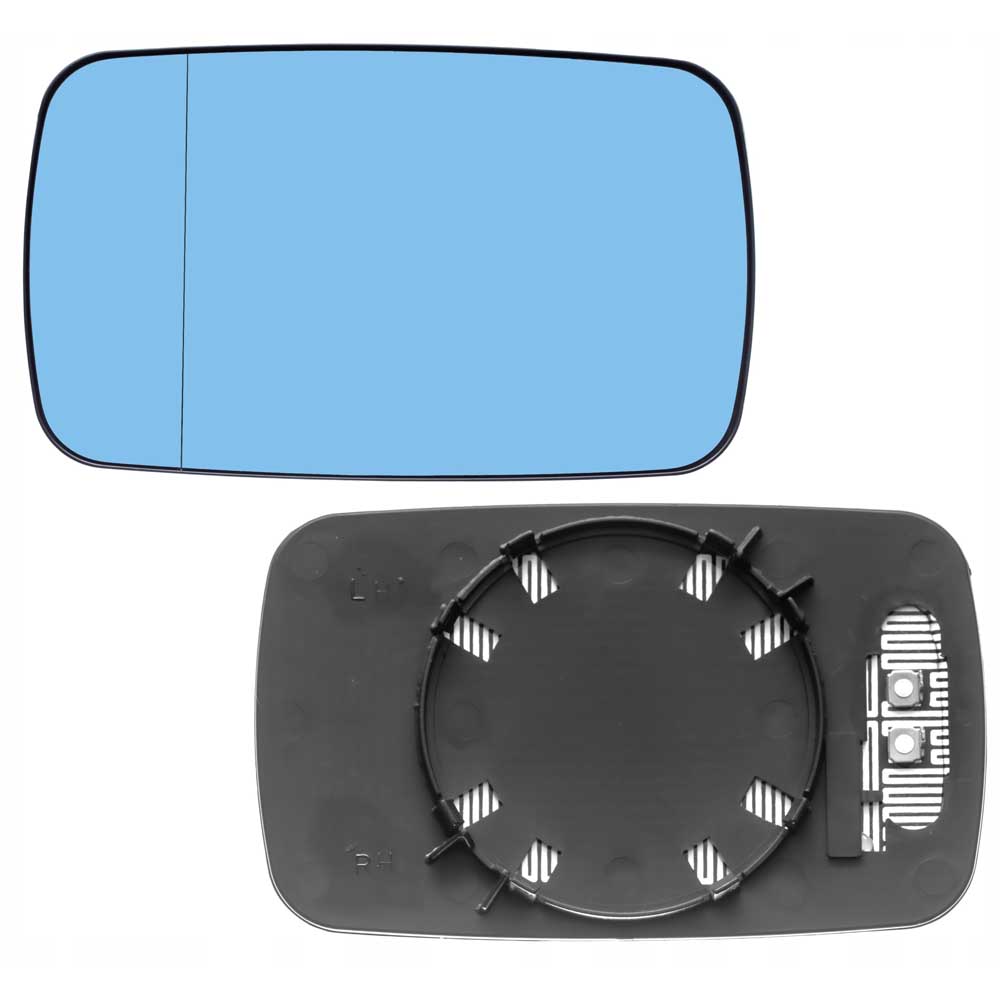 BMW 5 bal oldali fűthető, kék színű visszapillantó tükörlap 1995-2003