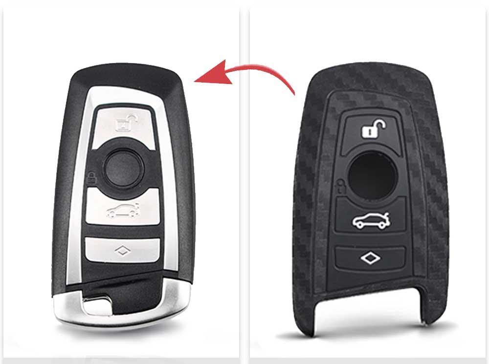 BMW szilikon tok 4 gombos CARBON