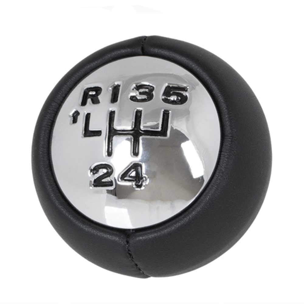 Fekete színű, 5 sebességes Citroen váltógomb. Krómozott, 5 fokozatos számlappal.