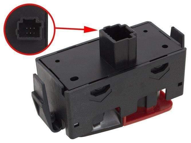 Dacia Sandero II Elakadásjelző kapcsoló és központi zár gomb, piros - Peppi.hu