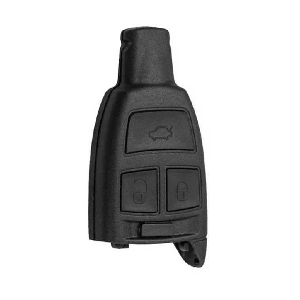 Fekete színű, 3 gombos bedugós Fiat kulcs, kulcsház.