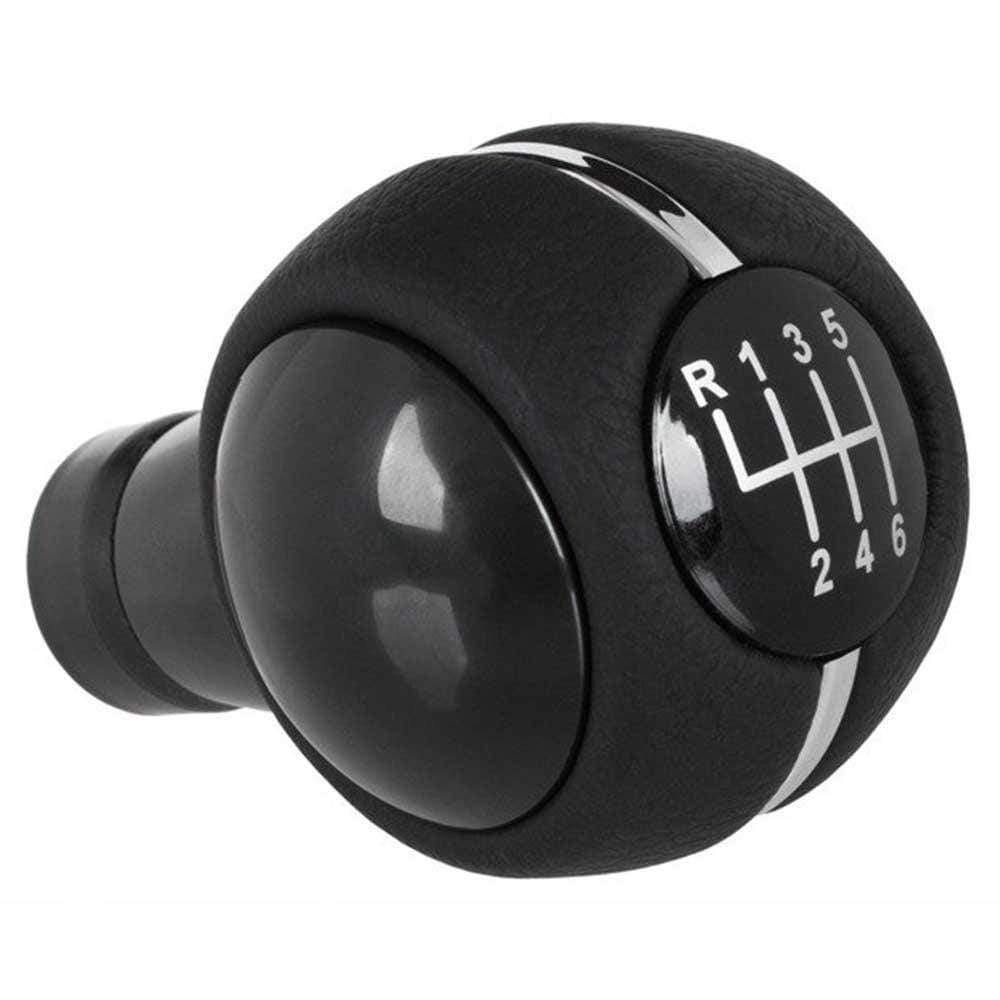 Fekete színű, 6 sebességes Mini váltógomb. Fekete színű számlappal.