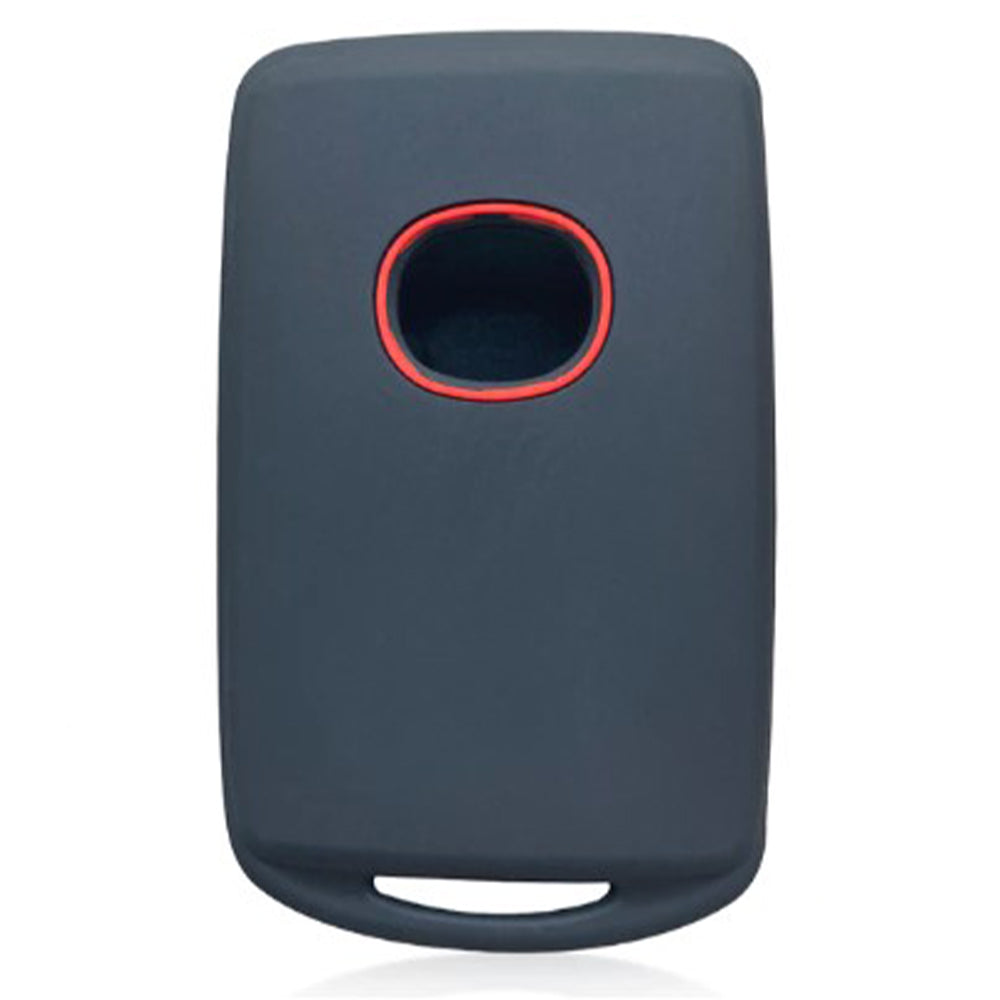 Mazda 1 gombos szilikon tok, fekete-piros színben.