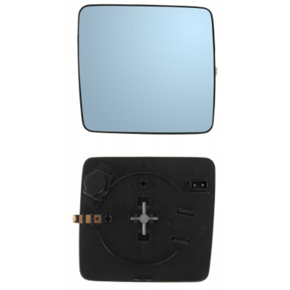 Mercedes S-osztály bal oldali fűthető, kék színű visszapillantó tükörlap 1980-1991