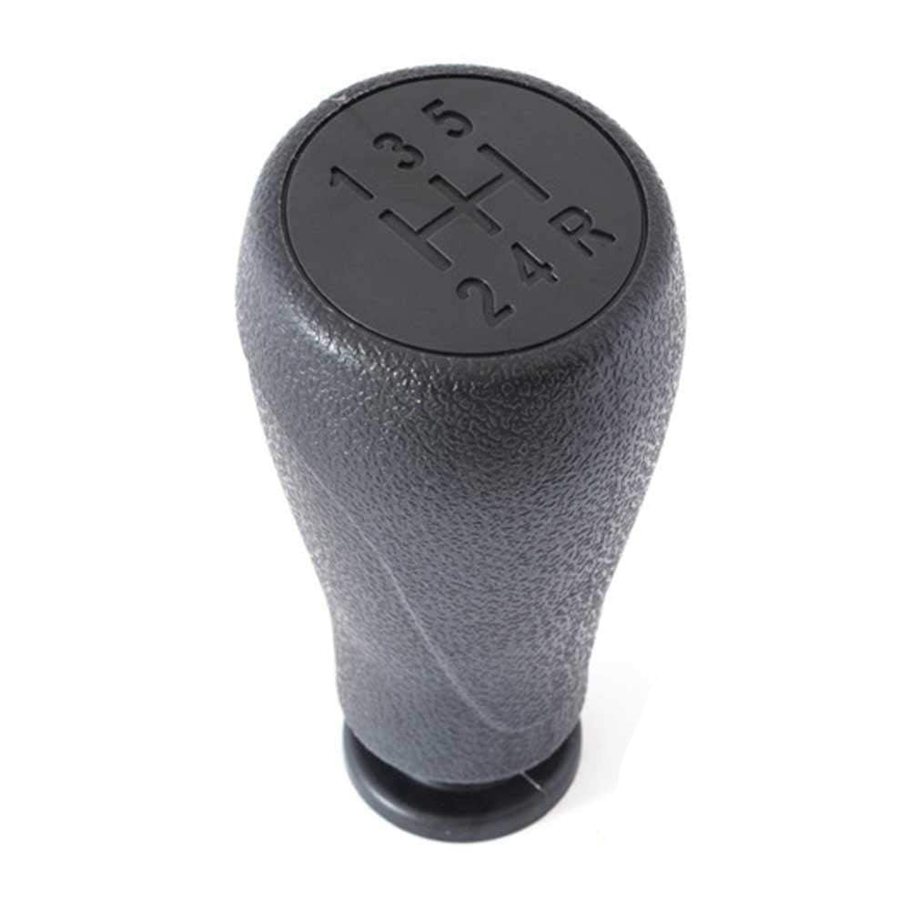 Szürke színű, 5 sebességes Peugeot váltógomb.