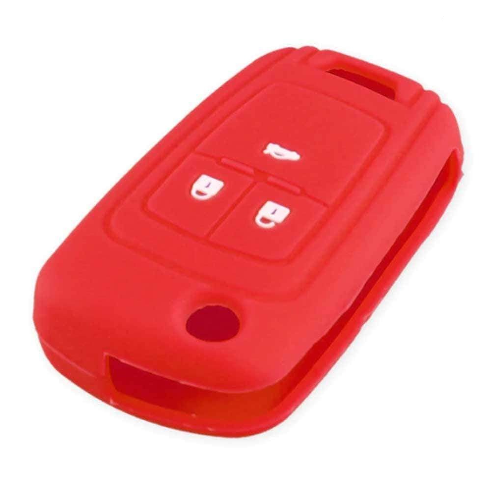 Opel kulcs szilikon tok 3 gombos piros