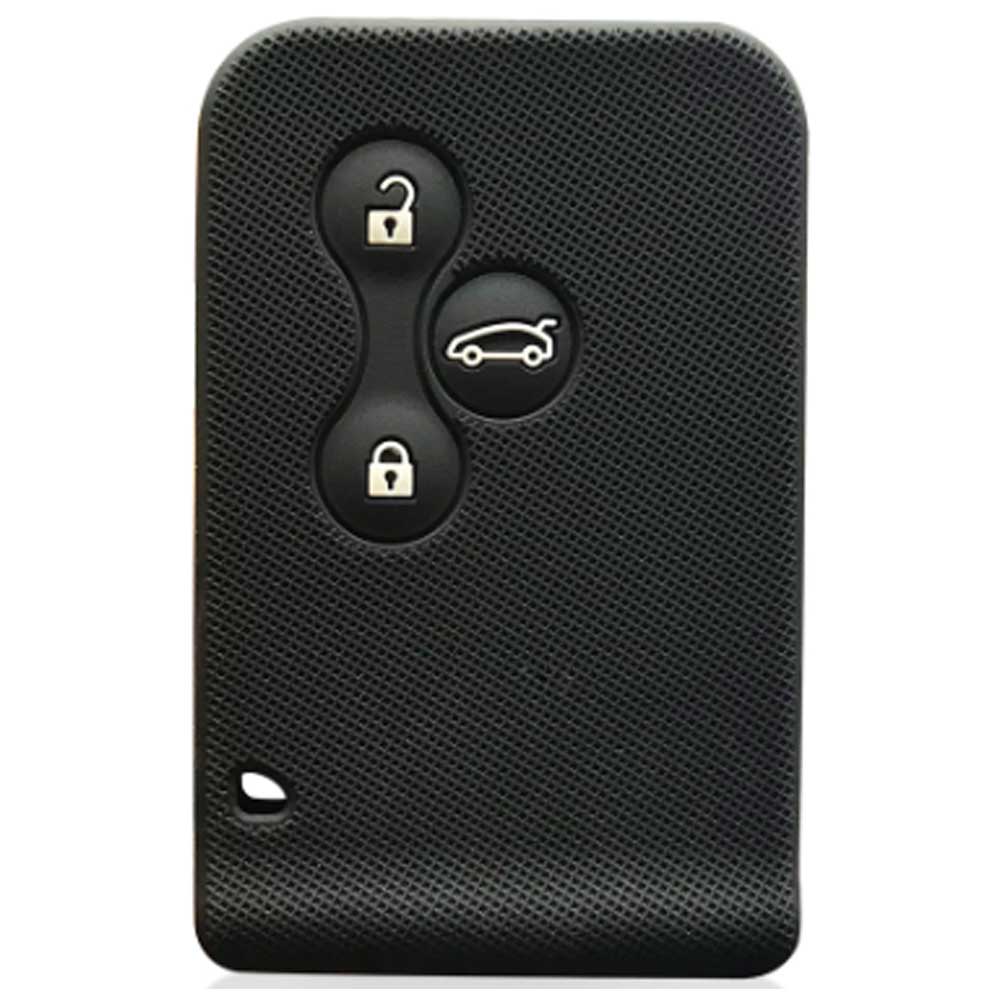 Renault 3 gombos kulcs szilikon tok fekete színben