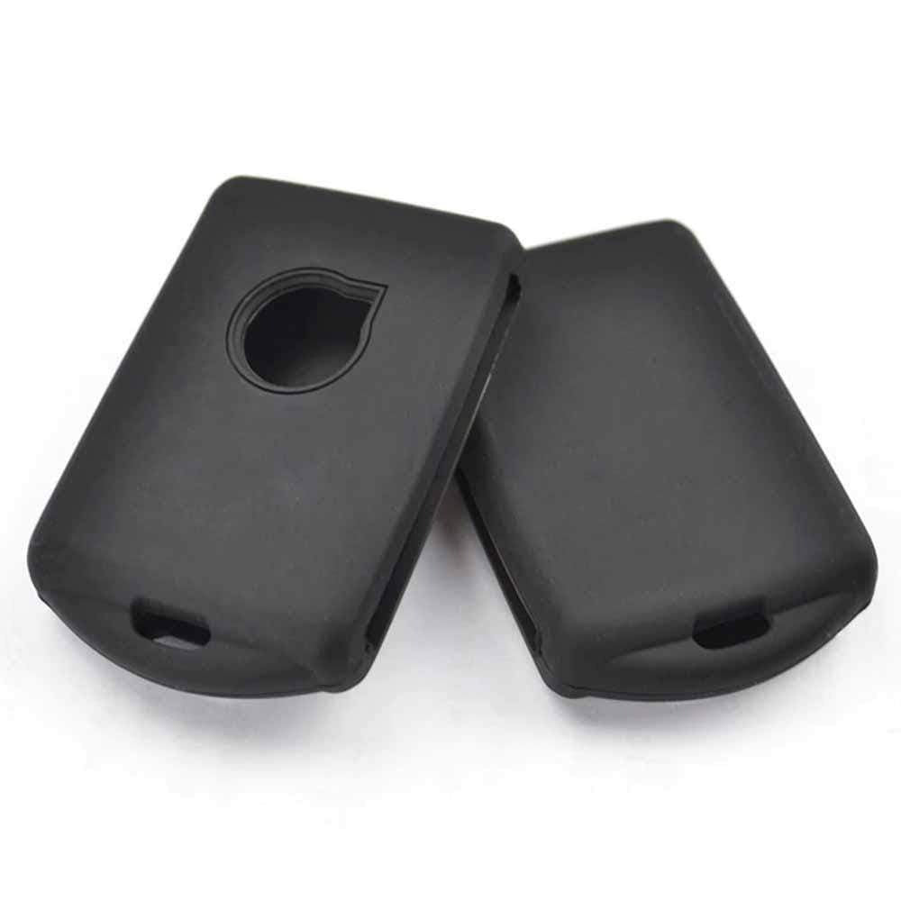 Fekete színű, 1 gombos Volvo kulcs szilikon tok.