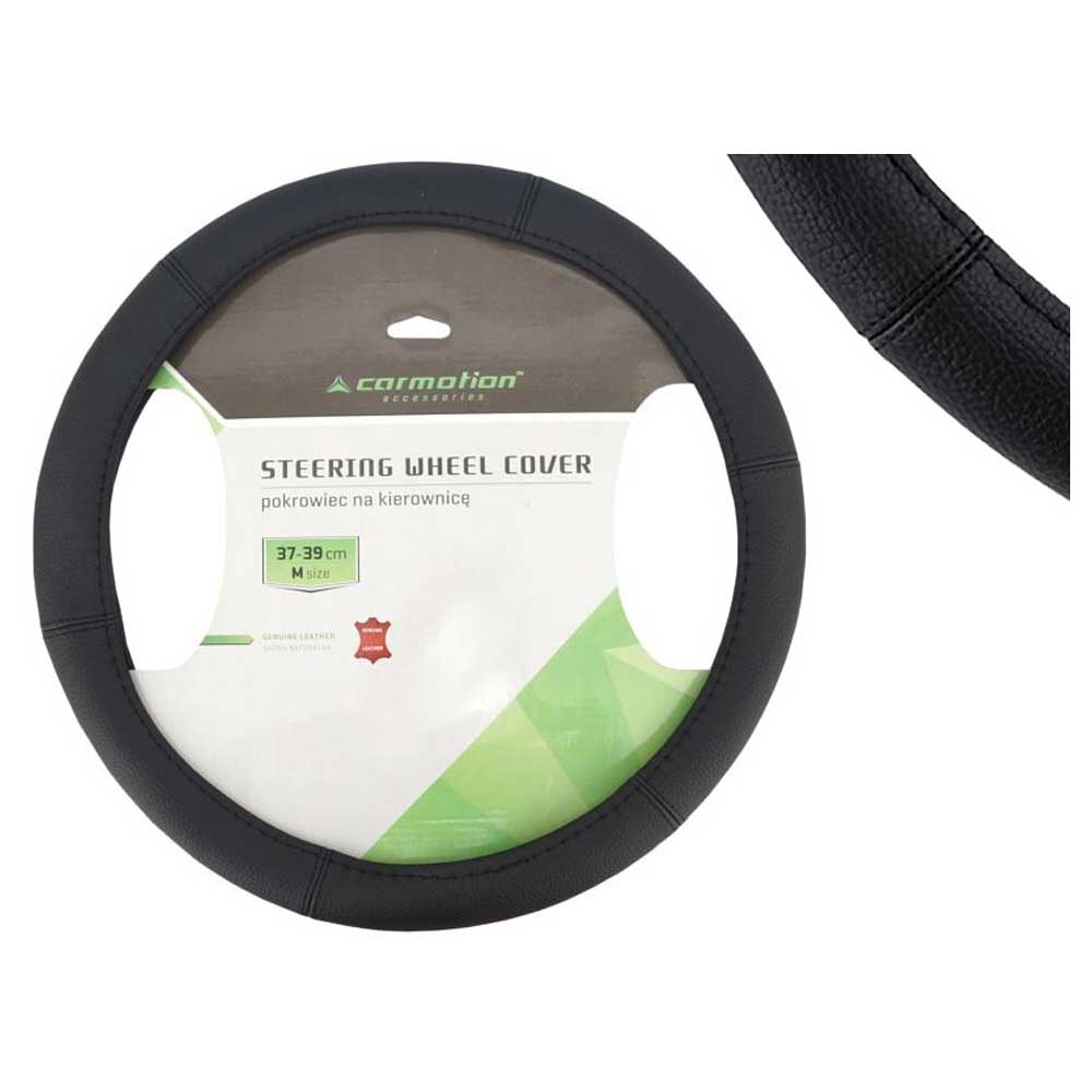 37-39 cm méretű fekete bőr kormányvédő