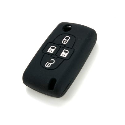 Citroen 4 gombos szilikon tok - Fekete