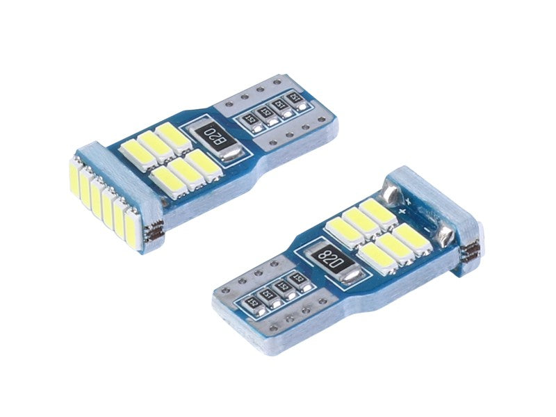 Izzó VISION W5W T10 12V 18x 4014 SMD LED nem poláris CANBUS fehér 2 db – kép 2
