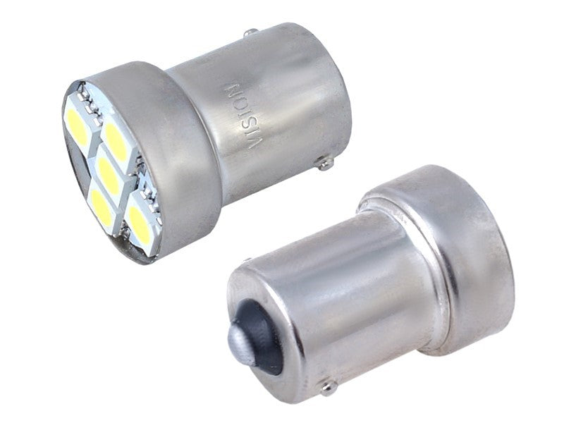 Izzó VISION R5W  R10W BA15s 12V 5x 5050 SMD LED fehér 2 db – kép 2