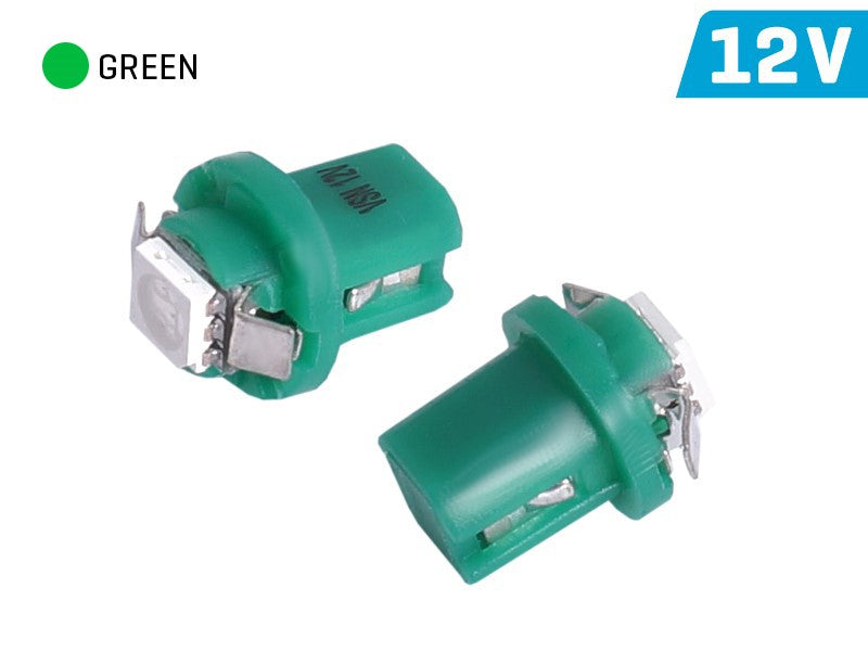 Izzó VISION T5 BAX B8.5d 12V 1x 5050 SMD LED, zöld, 2 db