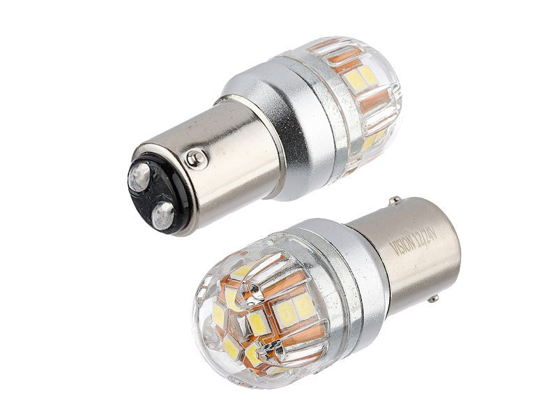 Izzó VISION P21  5W BAY15d 1224V 15x 2835 SMD OSRAM Chip CANBUS fehér 2 db – kép 2