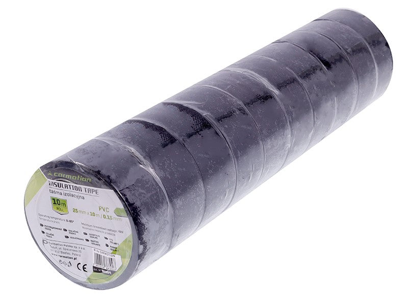 Szigetelőszalag PVC 015mm x 25mm x 10m fekete 1 db – kép 2