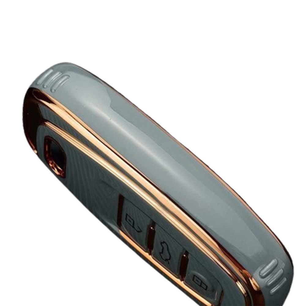 Audi kulcs TPU tok 3 gombos - Szürke