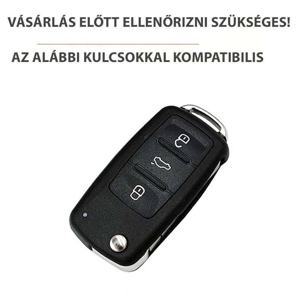 Seat kulcs TPU tok 3 gombos - Szürke
