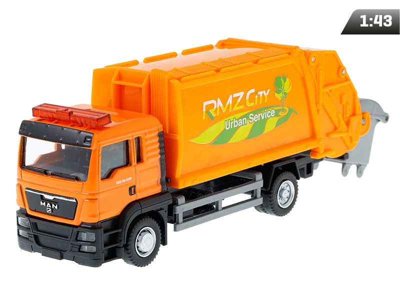 Modell 1:64, RMZ City MAN - Szemétszállító teherautó