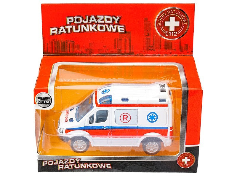 1:50 es modell Mercedes Benz Sprinter Mini EMERGENCY fehér – kép 3