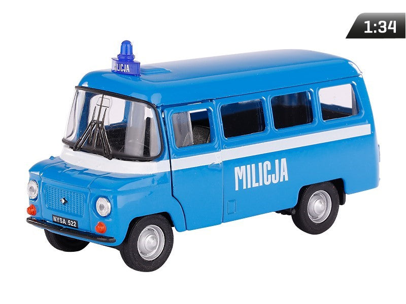 1:34-es modell, PRL Nysa 522 MILICJA, kék (A884N522MIN)